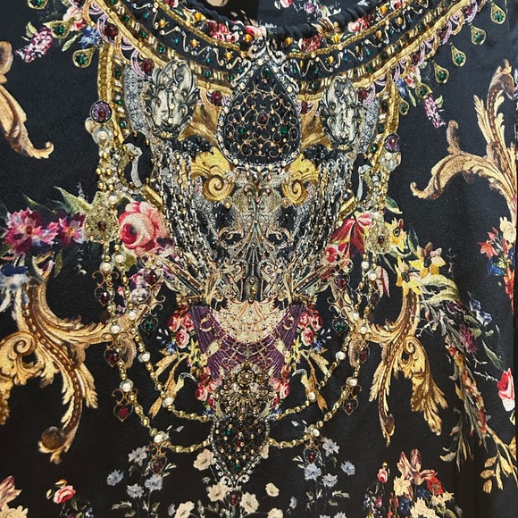 Camilla silk A Line Frill Dress - Picture 3 of 5